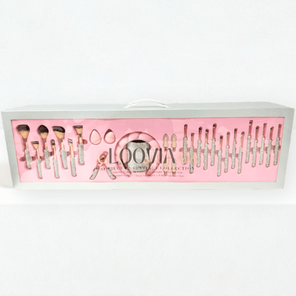 Makeup Box “Silver Pink” 30 pieces