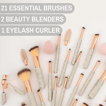 Makeup Box “Silver Pink” 30 pieces